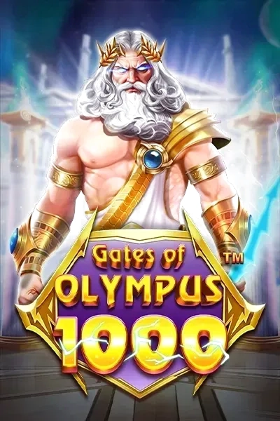 Gates of Olympus 1000 slot game with Zeus and lightning