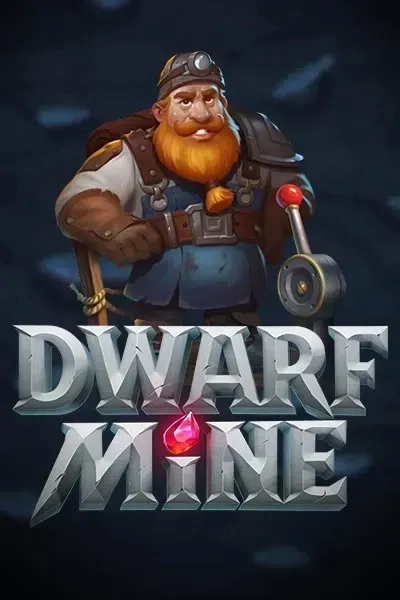 Dwarf Mine slot game with miner character and gemstone